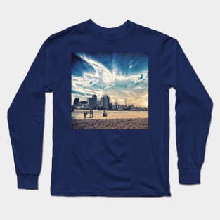 New Orleans Skyline Classic Blue Long Sleeve T-Shirt